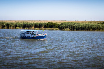 Boat on the river Danube