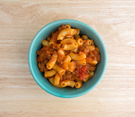 Beef and Macaroni in a small bowl.