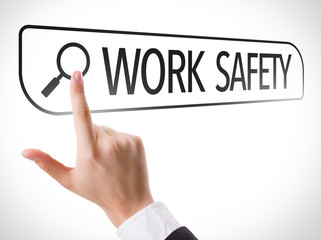 Work Safety written in search bar on virtual screen