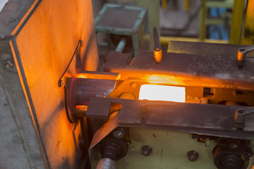 heating steel by induction heating furnace
