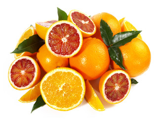 Orangen und Blutorangen