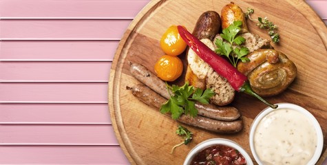 Sausages, bratwurst, dinner.