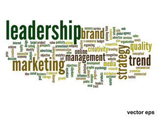Vector conceptual business word cloud