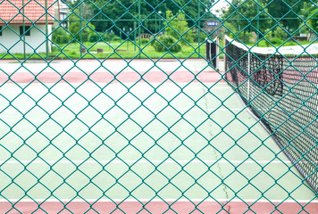Green fence mesh for partition tennis court