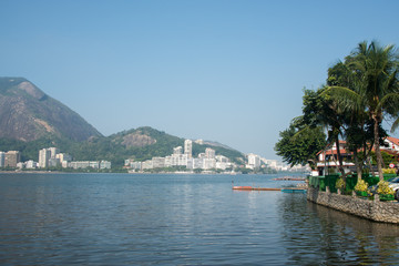 Naklejka premium Rodrigo de Freitas Lagoon