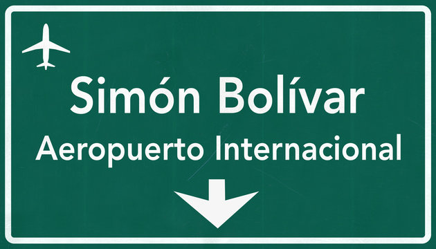 Caracas Somin Bolivar Venezuela International Airport Highway Si