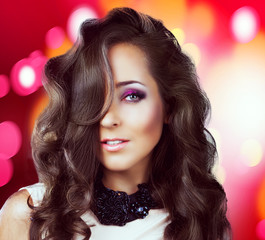 woman with long hair