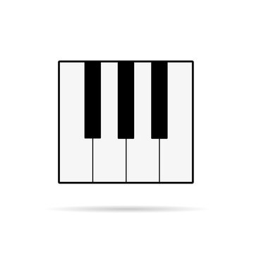 piano keys icon vector