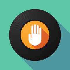 Obraz premium Vinyl record with a hand
