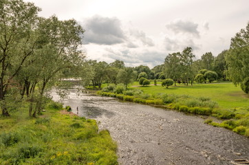 River Pskova in Pskov
