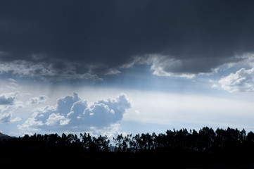 Nubes de tormenta.