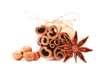 Cinnamon sticks and star anise