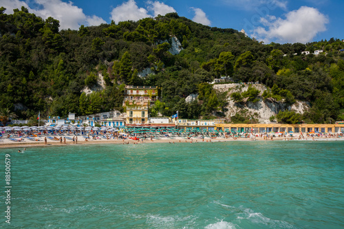 Spiaggia Urbani Sirolo Ancona Marche Italia Stock Photo