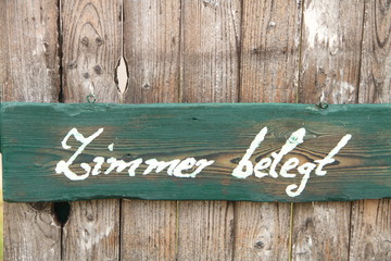 Zimmer belegt
