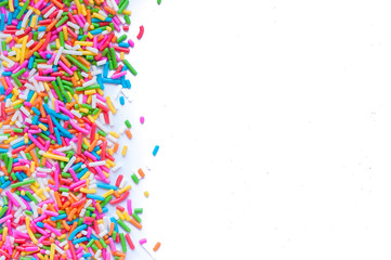 Sugar sprinkle dots, decoration for cake and bekery