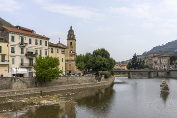 Fototapeta premium Beautiful medieval villages Dolceaqua in Liguria, Italy