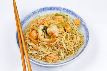 nouilles aux crevettes et saumon 04082015
