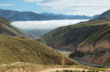 Obraz premium Views from route 13 on its way to Iruya