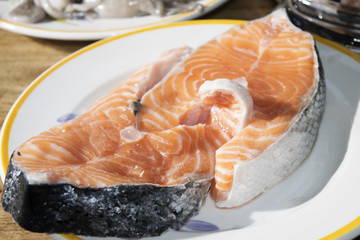 raw norwegian salmon