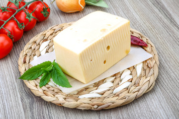 Yellow cheese brick