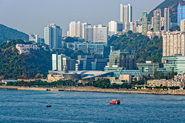 Fototapeta premium Appartments in Aberdeen Hong Kong build in Fen Shui Style
