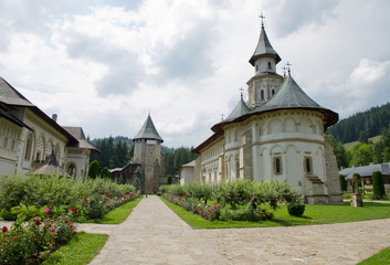 Fototapeta na wymiar Putna monastery in Bucovina,Romania.