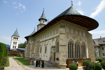 Fototapeta na wymiar Putna monastery in Bucovina,Romania.