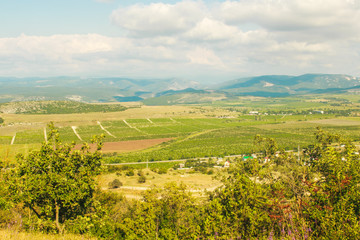 views from the mountains to vineyards 