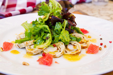 seafood appetizer with surimi
