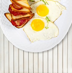 Breakfast, Eggs, Bacon.