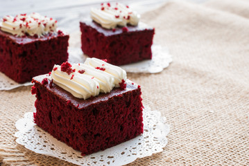 Red velvet cakes