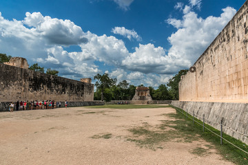 Great Ball Court. Chichen Itza, Yucatan peninsula, Mexico.