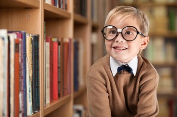 School kid, teacher, retro.