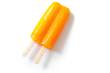 Popsicle sticks sweet orange flavor