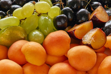 Delicious and fresh mixed  fruit