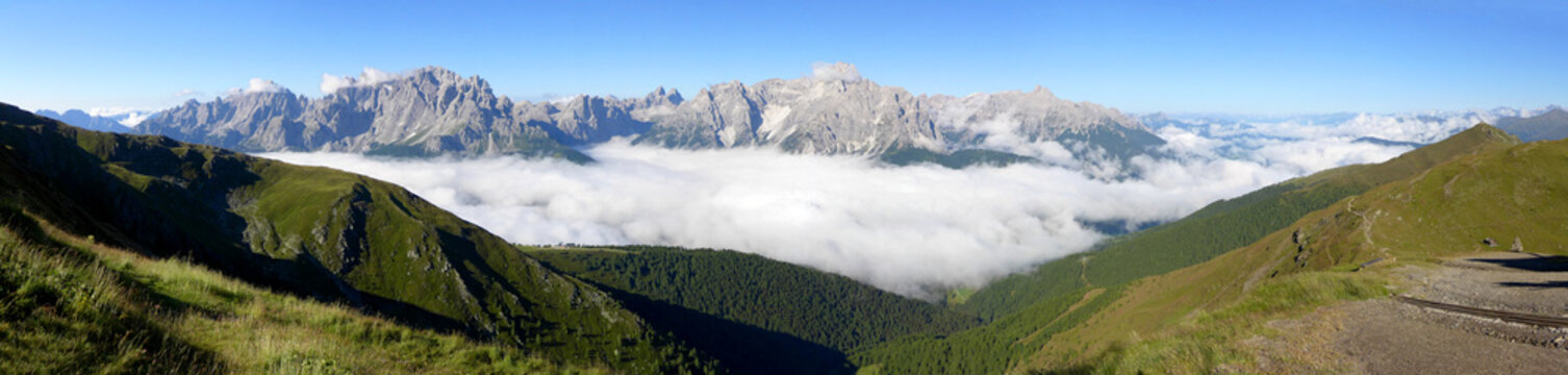Fototapeta karnischer Höhenweg - Ausbilck Sextner Dolomiten