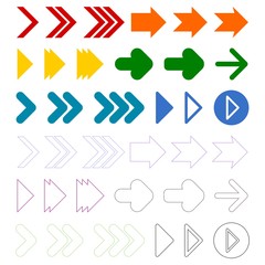 Arrow icons color
