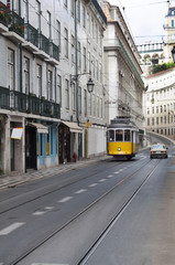 Naklejka na ściany i meble lisbon tram