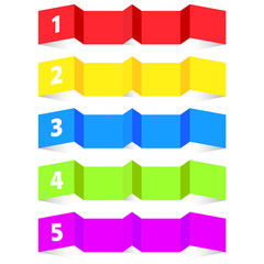 Obraz premium tag label set color vector