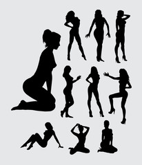 Sexy girl silhouettes
