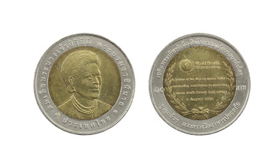 Ten Baht Thailand coins limited edition.