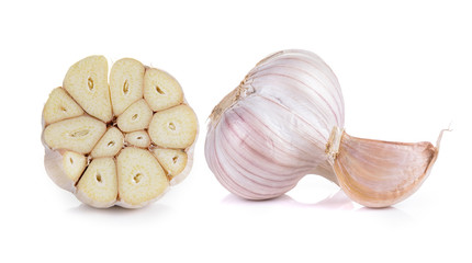 Garlic isolated on white background