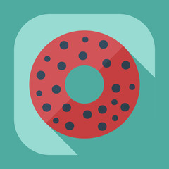 Flat modern design with shadow icons donut