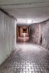 Fototapeta na wymiar Underground mine tunnel