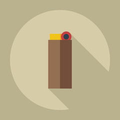Flat modern design with shadow icons lighter