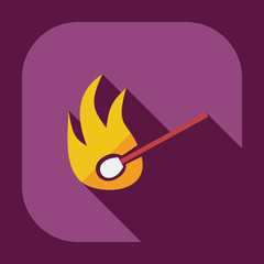 Flat modern design with shadow icons match