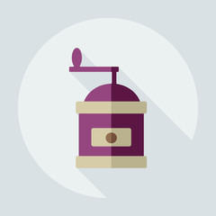 Flat modern design with shadow icon coffee