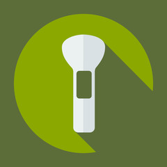 Flat modern design with shadow icon Makeup Brush