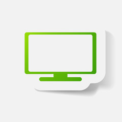 Paper clipped sticker: plasma