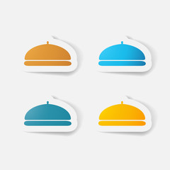 Paper clipped sticker: Cloche